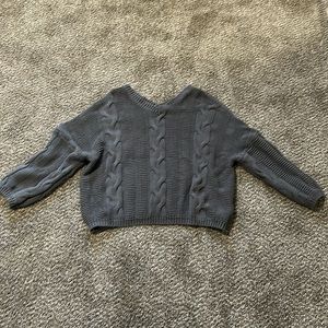 Gray Boutique Cable knit sweater. Size 2XL.